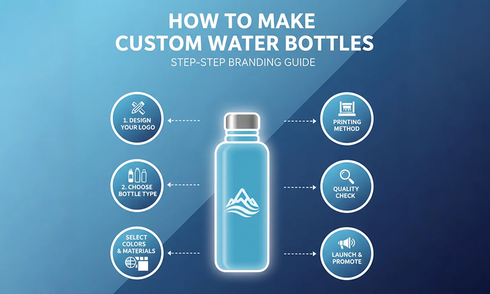 How to make custom water bottles with logo printing and design